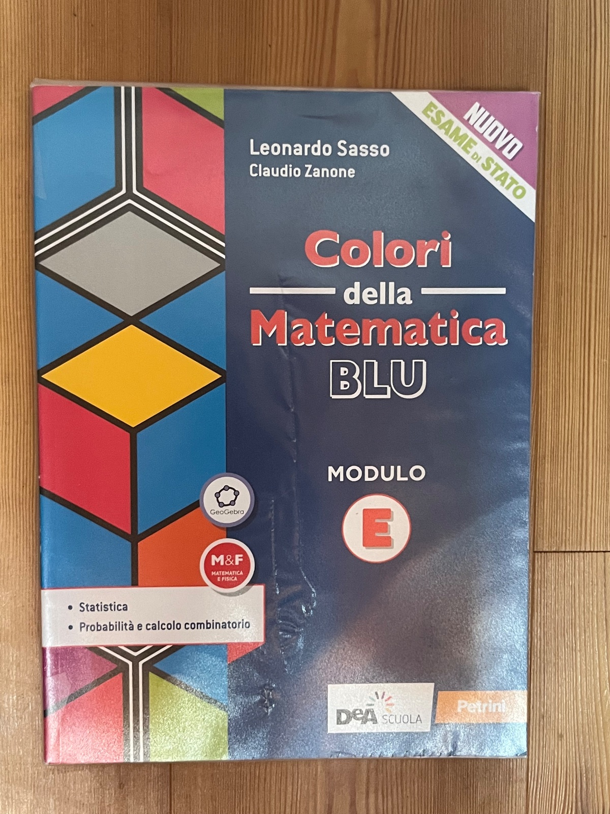 Copertina di Colori della matematica Blu. Modulo E