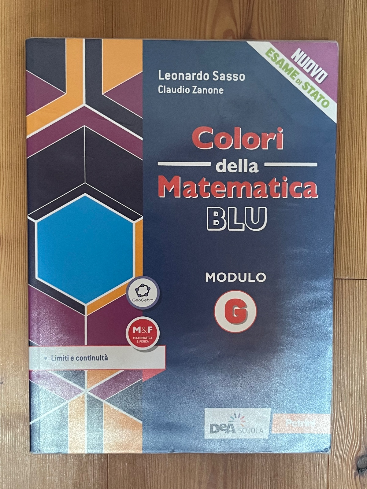 Copertina di Colori della matematica Blu. Modulo G