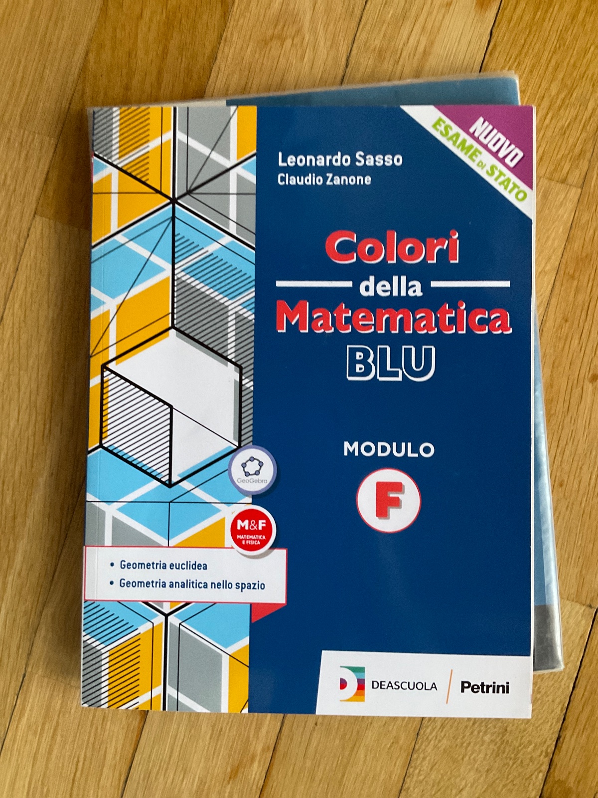 Copertina di colori della matematica blu modulo F